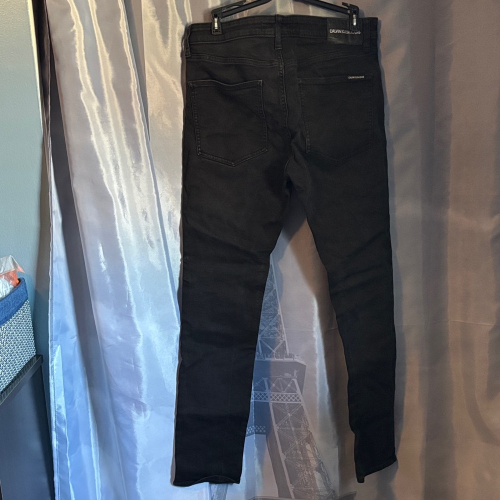Calvin Klein Jeans Black Skinny Men Jeans - Picture 7 of 10